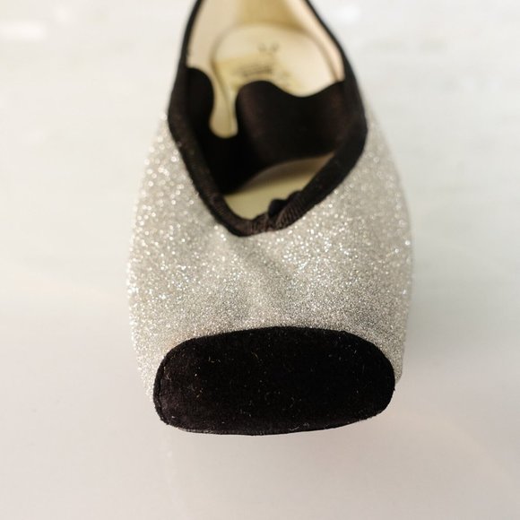 Repetto Women Size 38 Ballet Flat SINGLE SHOE LEFT 7 Glitter Amputee Silver $445 - Picture 6 of 10